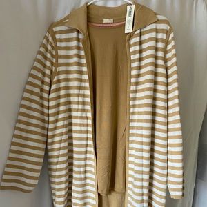 Long sleeve shirt with matching cardigan